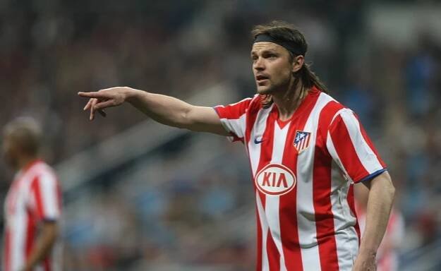 Bývalý reprezentační obránce Tomáš Ujfaluši v době, kdy hrával za Atlético Madrid.