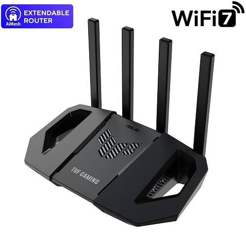 ASUS TUF-BE3600 (BE3600) WiFi 7 Extendable Gaming Router, 2.5G porty, AiMesh