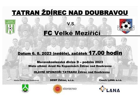 TATRAN Ždírec nad Doubravou - FC Velké Meziříčí | TATRAN Ždírec nad Doubravou