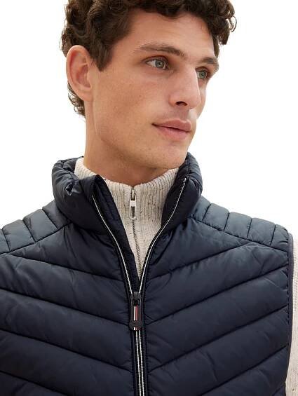 Pánská vesta TOM TAILOR modrá | EXE JEANS | Specialisté na džíny Mustang, Cross, Mavi a další