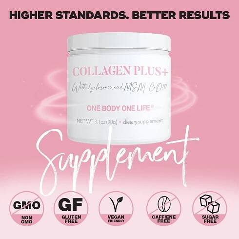 Collagen Plus + with Hyaluronic Acid, MSM, and CoQ10
