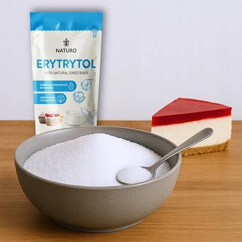 Erythritol Přírodní sladidlo Zdravá náhrada cukru 0 kalorií 250 g / Naturo Značka Naturo