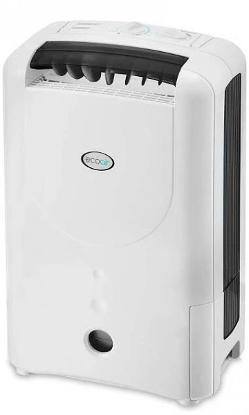 The black and white EcoAir DD1 Simple MK3 Dehumidifier