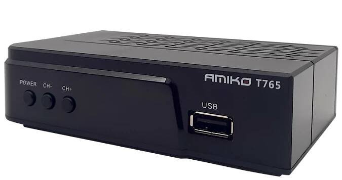 AMIKO T765 - set-top box DVB-T2 (H.265/HEVC) | Satelitní technika - satelitní přijímače a komplety, set top boxy, dvb-t