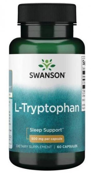 Swanson L-Tryptofan 500 mg 60 k. Stres Klidný spánek Závislost Serotonin