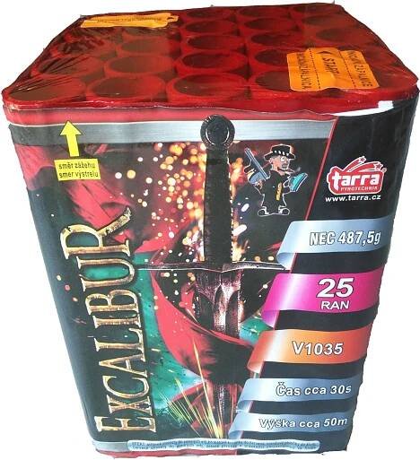 BATERIE VÝMETNIC EXCALIBUR 25 RAN 4x1