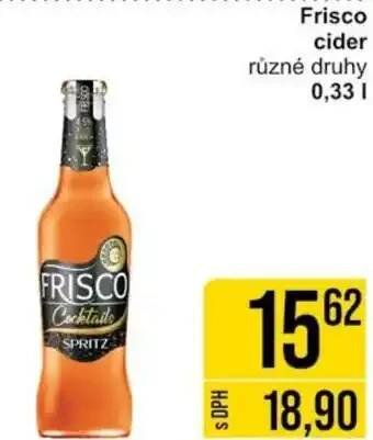 Jip Frisco cider nabídka