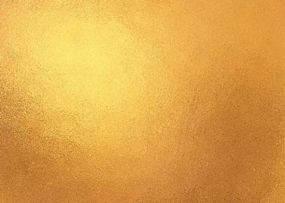 Zlaté lesklé abstraktní kovovou texturou pozadí — Stock obrázek