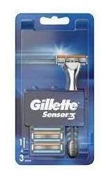 GILLETTE SENSOR3 STROJEK+3 HLAVICE