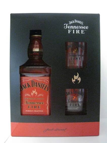 Jack Daniel´s Tennessee Fire 35% 0,7 l + 2 x sklo - Whisky | Prodej potravin, nápojů a alkoholu Rojal