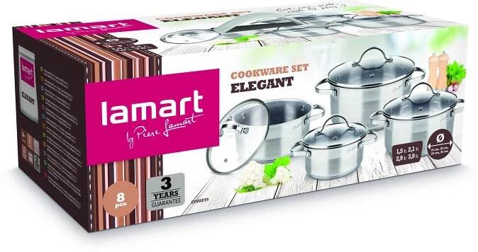 Sada nádobí Lamart ELEGANT LTSSSET8 1290 Kč