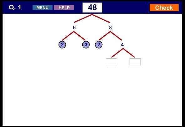 Factor Trees and Prime Factorization Math Playground