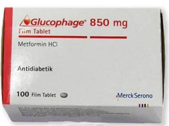 Glucophage 850 mg - 100 tablet - Merck