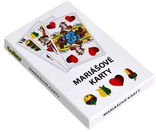 Karty Mariáš v papírové krabičce