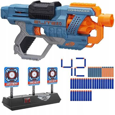 PISTOLE NERF ELITE COMMANDER ELEKTRONICKÁ šipka navíc