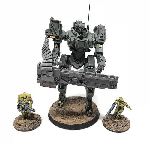 Proteus Frontline Battle Mech with Cannon – tedlindsey.com