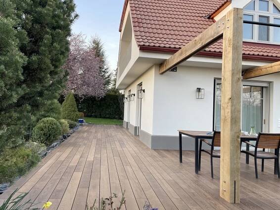 Dřevěná terasa Thermo jasan, Praha - planko