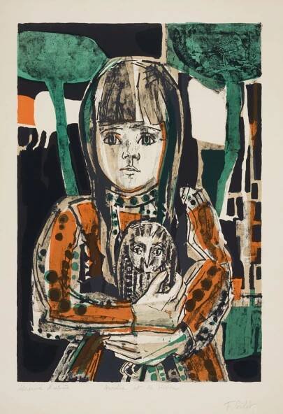 Françoise Gilot: Aurélia and an Owl