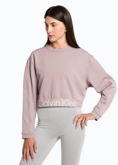 Dámská mikina Calvin Klein Pullover gray rose