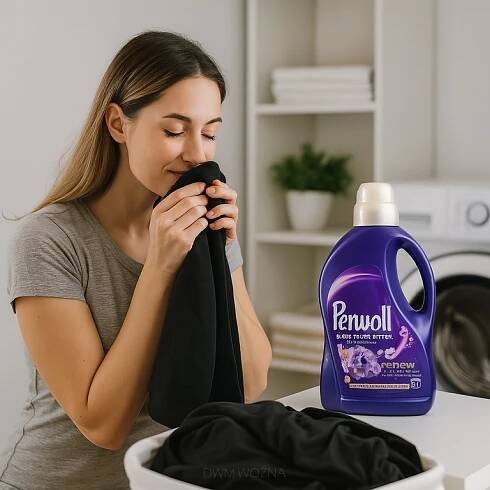 Perwoll 27 praní tekutý koncentrát 1,35 l na černý Blutenmeer ochrana barvy Obchodní název Perwoll Renew Black