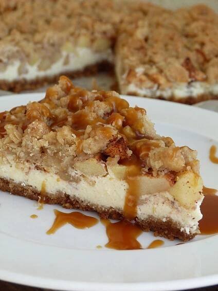 Kouzlo mého domova: Cheesecake s jablky a drobenkou