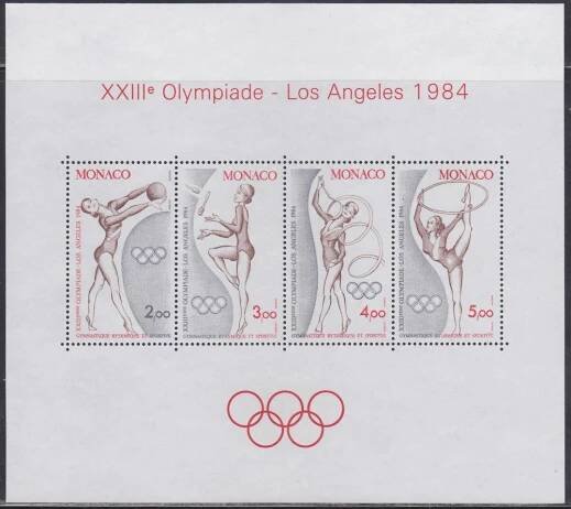 MONACO - MONAKO - 1984 ARŠÍK OLYMPIÁDA Mi.: BLOCK 25 - **svěží** - Známky