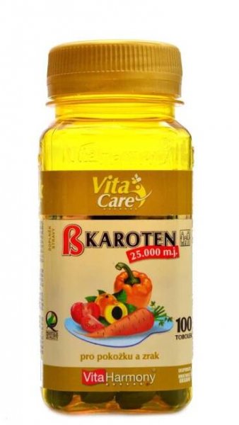 VitaHarmony Beta karoten 25.000mj 100 tobolek | NAMAKANEJ.cz