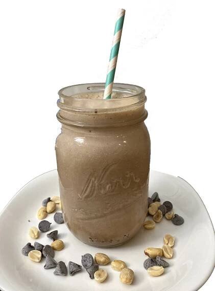 Chocolate peanut butter "superfood" shake