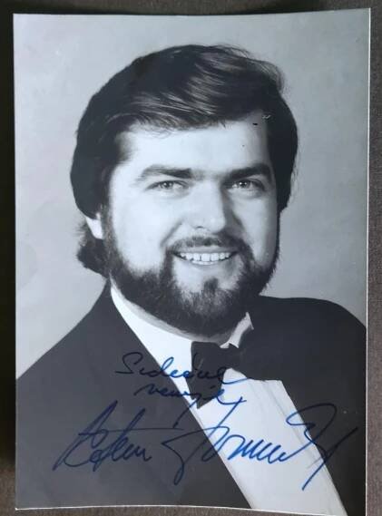 Foto s podpisem Peter Dvorský - Slovenský operní pěvec - Ostatní sběratelské předměty
