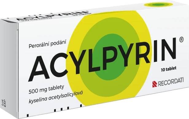 Acylpyrin ® 500 mg - balení 10 tablet
