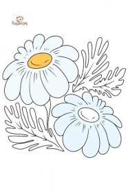 Krásné sedmikrásky - Omalovánky Květiny pro dospělé online
