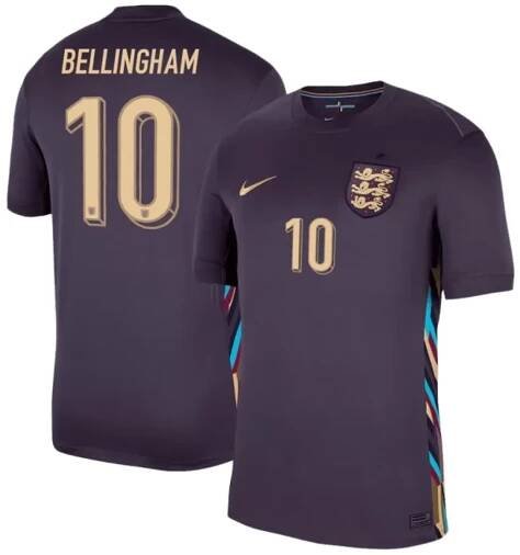 Fotbalové Dresy Anglie Jude Bellingham 10 Venkovní ME 2024