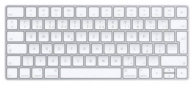 Klávesnice Apple Magic, CZ bílá Návod k obsluze