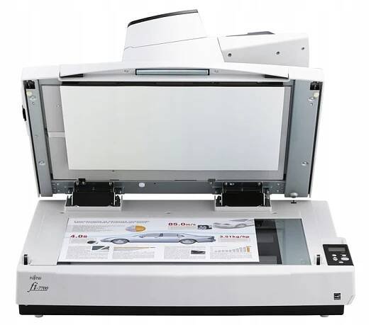 Kancelářský skener ADF 300x A4 Fujitsu fi-7700 600dpi Plochý skener A3 USB 3.1