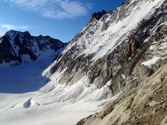 Aiguille d´Argentière (3902m) – kuloár Barbey, II/AD 50˚, 800m - Alpské výstupy - Las Cumbres