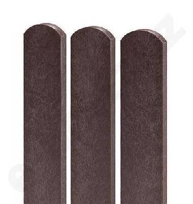 Plotovka PVC půlkulatá hlava - 78x21x1500 mm - tm.hnědá