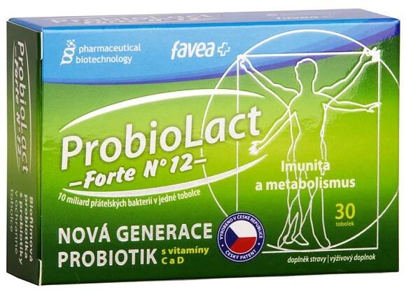 ProbioLact forte N°12, Probiotika s prebiotiky, 30 kapslí Doplněk stravy - BrainMarket.cz