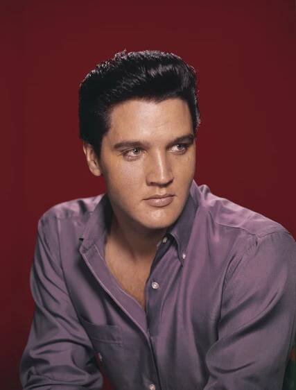 Person with short, styled hair wearing an open-collared, button-up shirt, posed against a plain backdrop