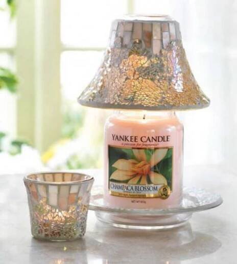 Yankee Candle - Gold and Pearl svícen na čajovou/votivní svíčku