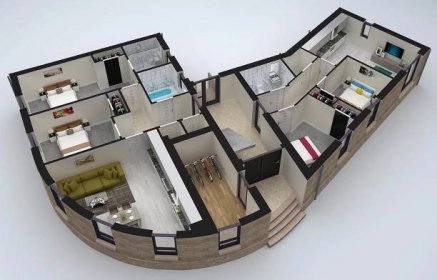 3d house designs and floor plans USA