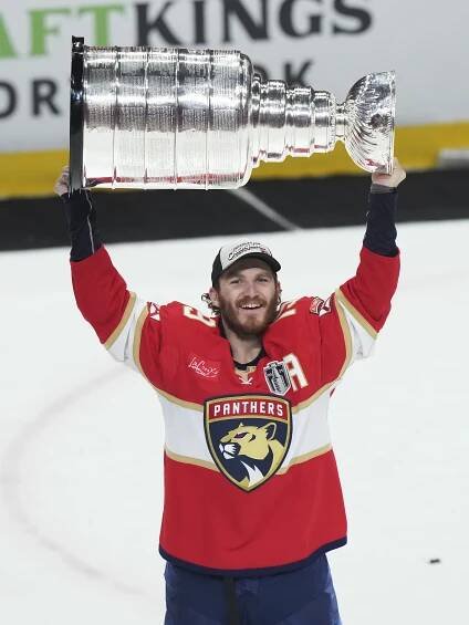 Matthew Tkachuck in action for the Panthers during the Stanley Cup Final.