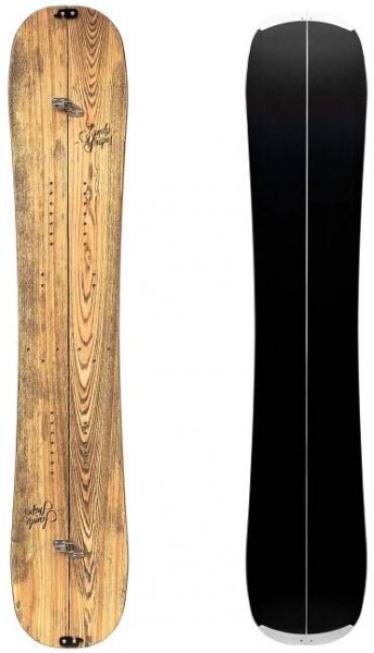 Zingara split, una Splitboard twin-tip e leggera in legno di frassino