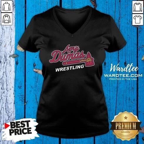 Atlanta Braves Amy Dumas Wrestling 2020 V-neck-Design By Wardtee.com