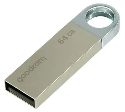 Flash disk GOODRAM UUN2 64GB USB 2.0 stříbrný