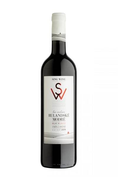 Víno Rulandské modré 2019, výběr z hroznů, Sing Wine