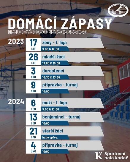 Hurá do haly! Kdy hrajeme doma? – HC Kadaň 1957