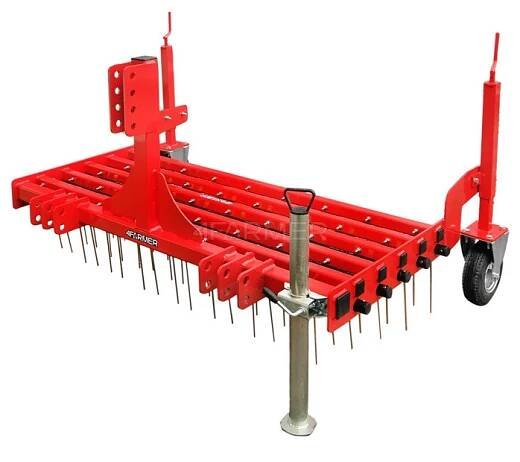 Odplevelovač, drápový vertikutátor WP3 140 cm 4FARMER