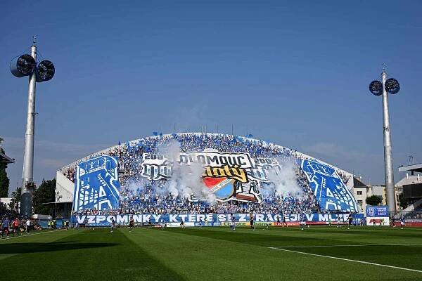 Utkání 7. kola první fotbalové ligy: SK Sigma Olomouc - FC Baník Ostrava, 1. září 2024, Olomouc. Fanoušci Baníku.