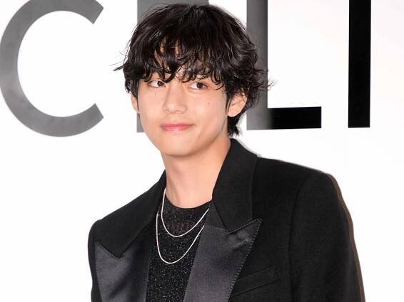 Kim Tae-hyung, a.k.a V of BTS is seen at the "CELINE" pop-up store opening event on March 30, 2023 in Seoul, South Korea. 