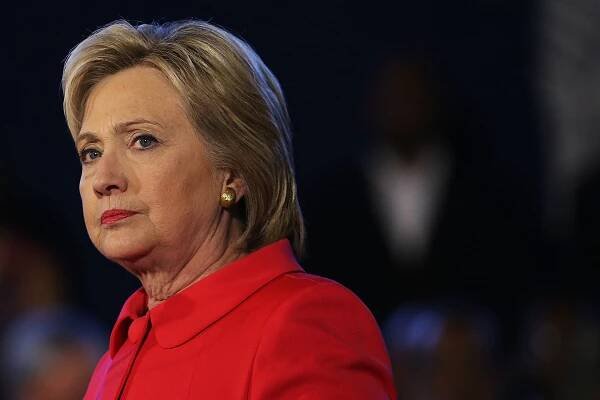Democratic presidential candidate Hillary Clinton speaks to voters.